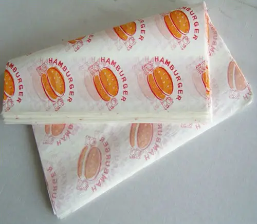 Wholesale sales of cheap French cheese food grade wax paper burger paper.