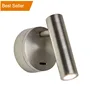 3W Bronze Chrome Surface Wall Mounting USB Port Switch Reading Lamp Bedside Hotel Wall Light