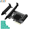 PCI-E X4 PCIe 4 Port SATA III 6Gbps Host Controller RAID Card for IPFS Hard Disk Mining Marvell 88SE9230