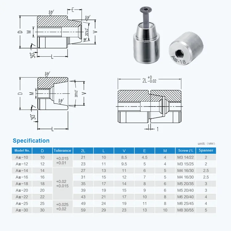 S136 Mold Steel Hasco Round Taper Interlocks Positioning Pin Set Buy