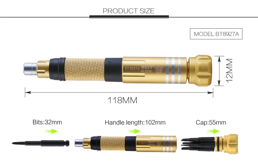 6 in 1 Phone Repair Magnetic Precision Pentagon Y000 Screwdriver For iPhone Mobile Phone Tablet