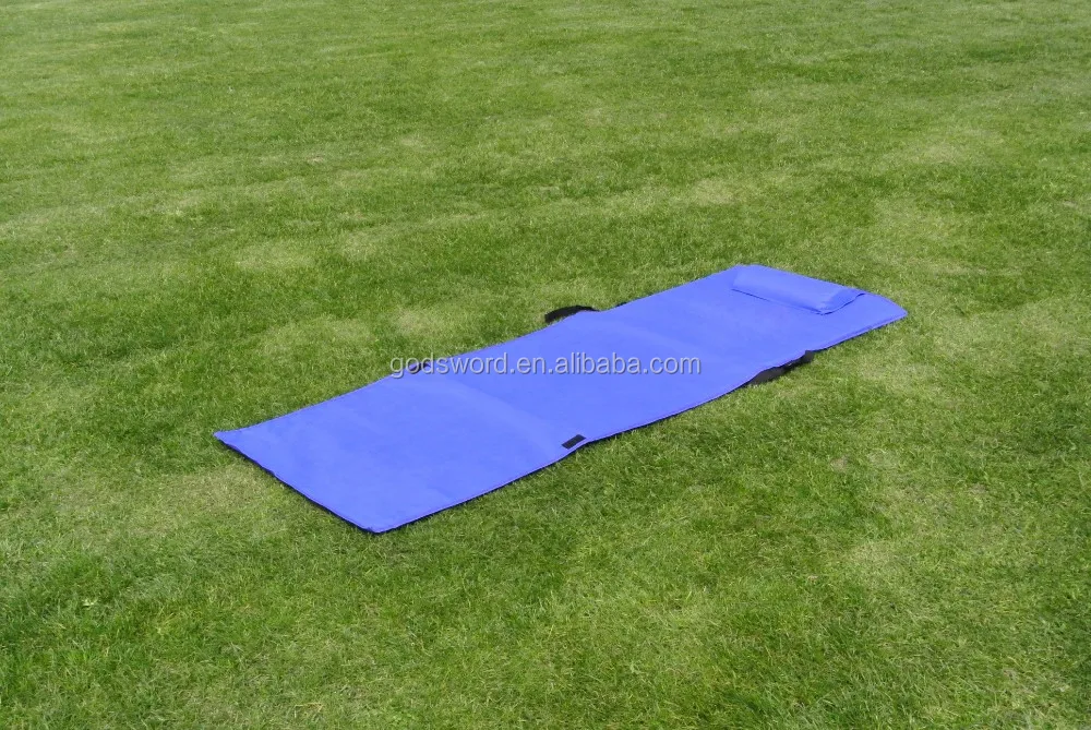 Adjustable Backrest Folding Beach Mat Padded Outdoor Waterproof Beach