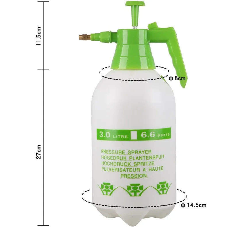 Seesa 1 Gallon White Continuous Air Pressure Hand Pump Mist Spray With