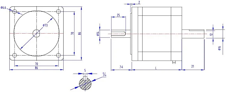 Nema 34  1.8 degree Stepper Motor cnc kit