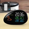 HAPTIME Multifunctional Digital Color LCD Display led Alarm Clock with Weather Station Temperature
