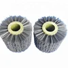 Spiral wire Abrasive brush roller polishing wooden brush