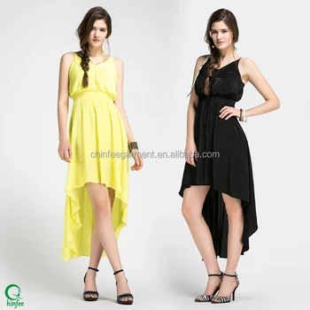 long yellow summer dress