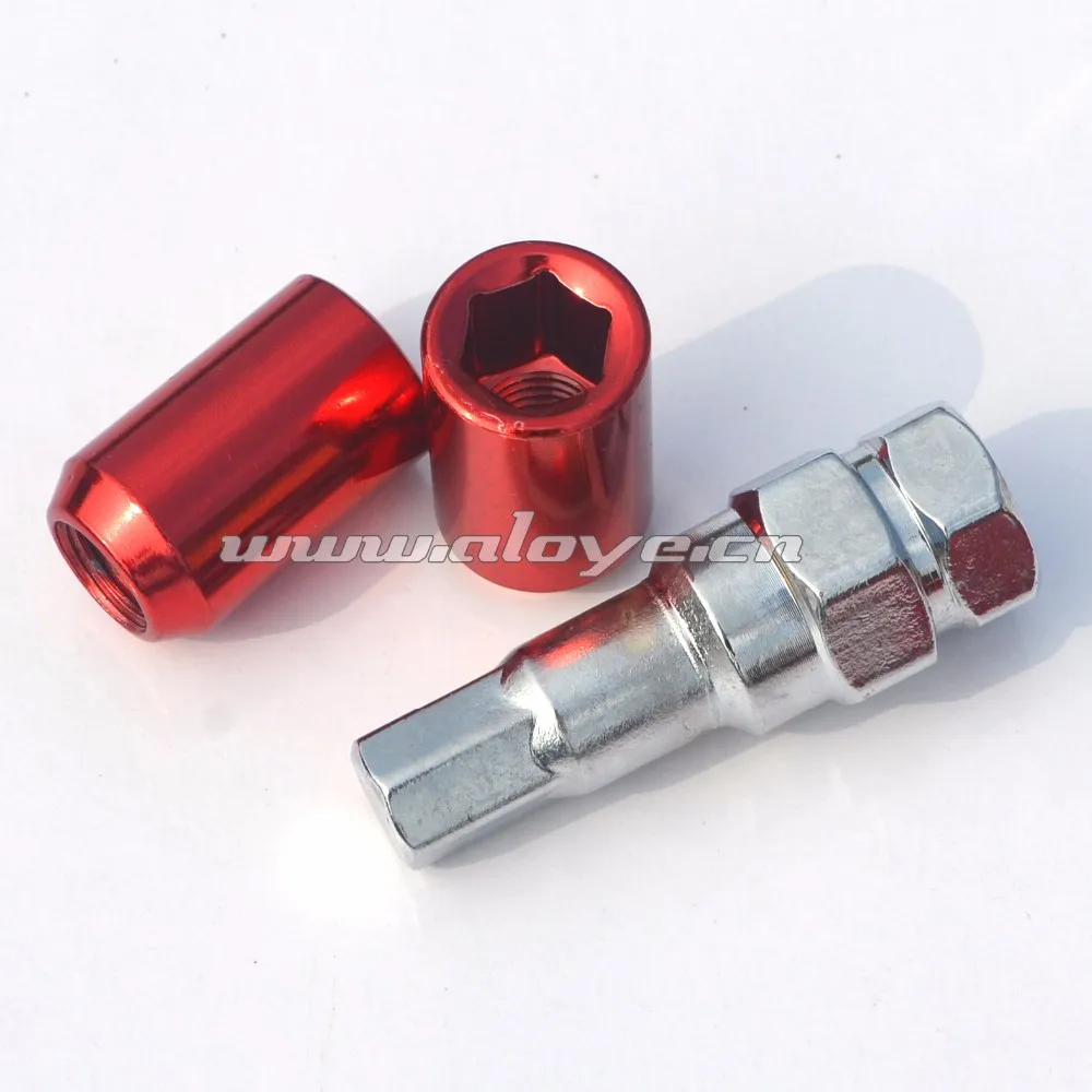 32mm Racing Car Wheel Lock Nut M12xp1.5 With Adapter Buy Wheel Lock