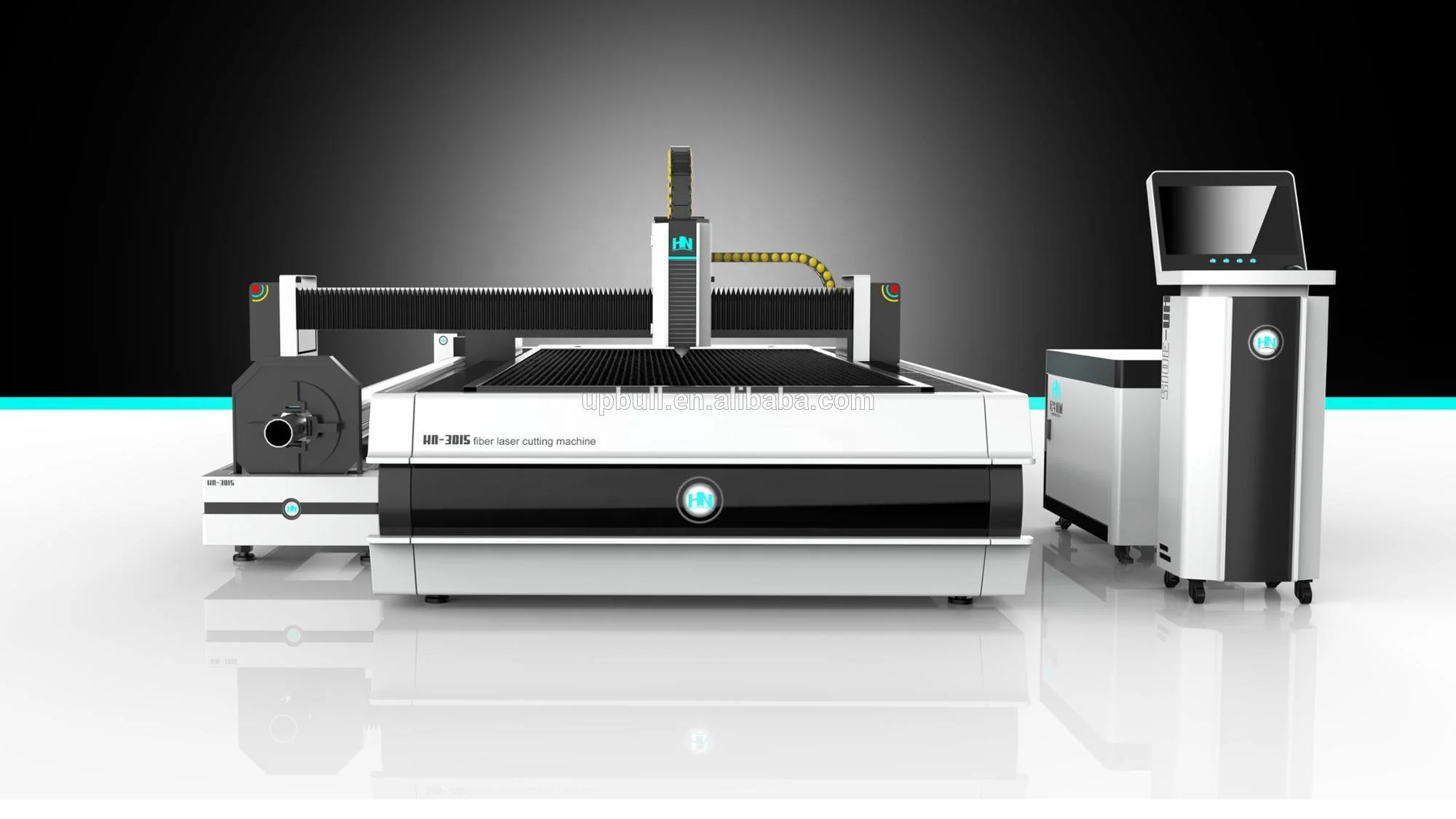 high power fiber laser cutter for metal tube wit