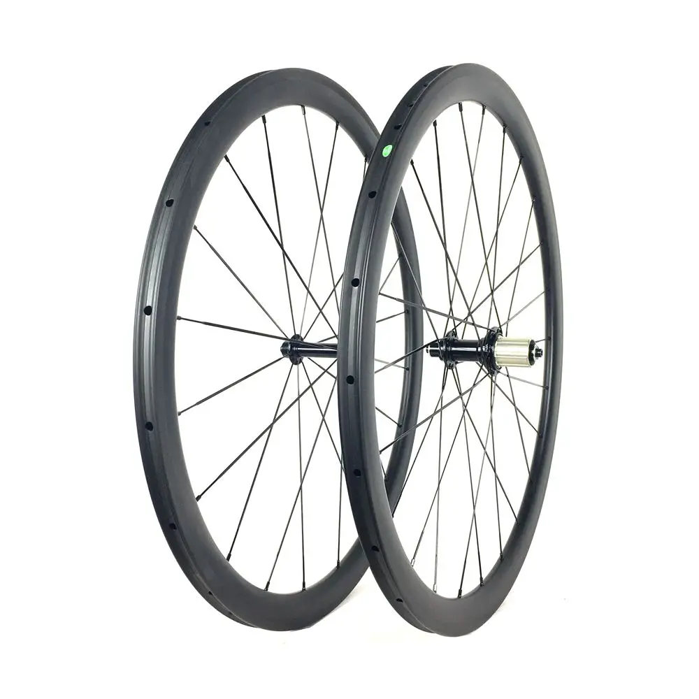 Powerway — Roues De Vélo De Route En Fiber De Carbone De 38mm,Jantes De