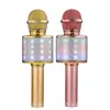 wireless microphone professional karaoke speaker consender handheld microfone LED light radio mikrofon studio record mic