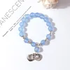 Sample Free Luo Yunxi blue mermaid tear sea sapphire bracelet shell bracelet