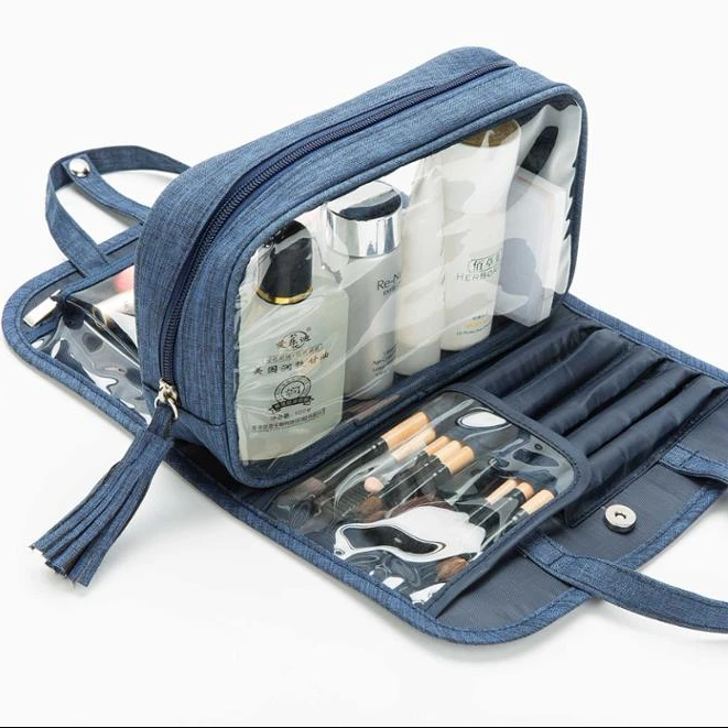 wholesale  Custom Organizer Cosmetic MakeUp Bag Travel Foldable Waterproof Hanging Toiletry Bags.jpg