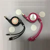 3 in1 USB Charging Cable Creative Sublimation Blank Thermal Transfer USB Charger