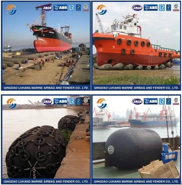 Ship Berthing Bumpers Port Docking Fenders Pneumatic Yokohama Type