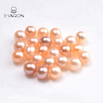 6-7mm Natural Cultured Freshwater Round Peach Loose Pearl - Buy Loose