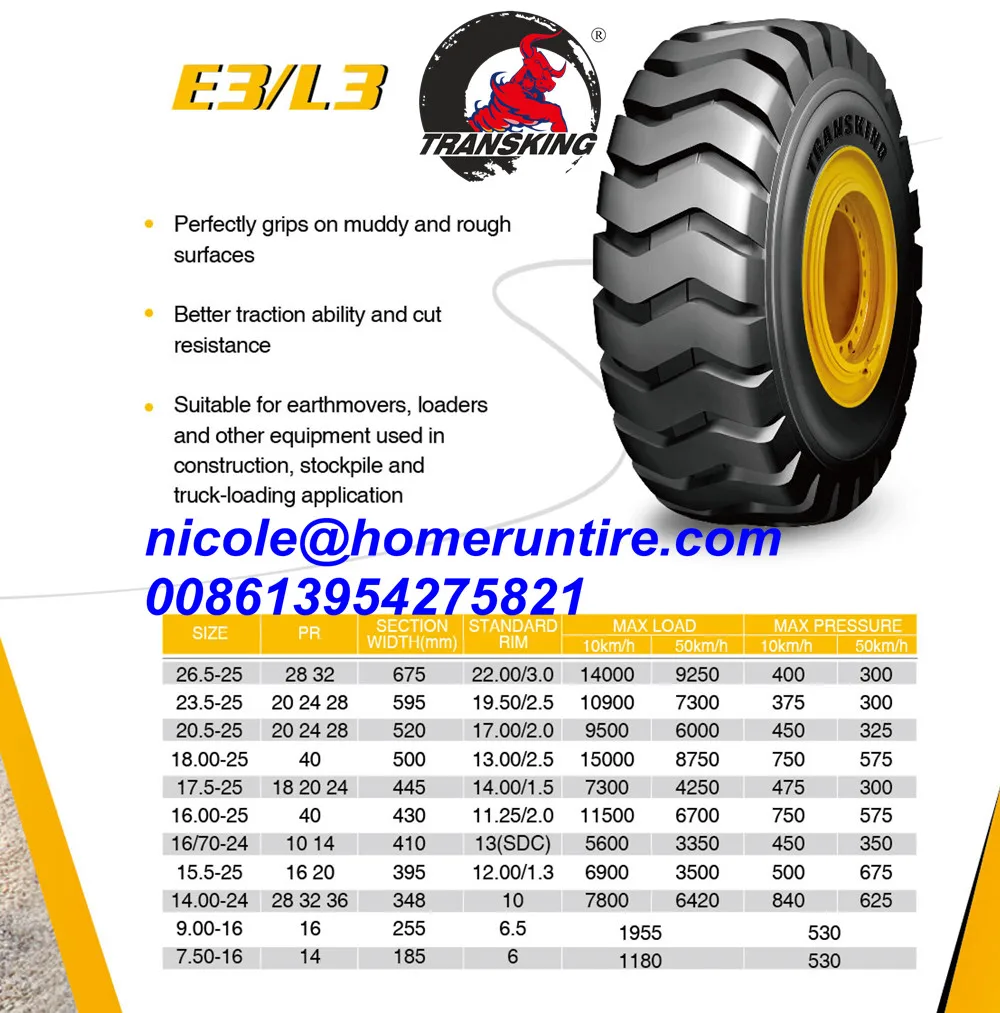 Dump Truck Tyres Size 23.5/25 L3 New Two Stars,Otr Wheel Loader Tires