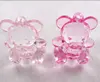 Pink acrylic bear