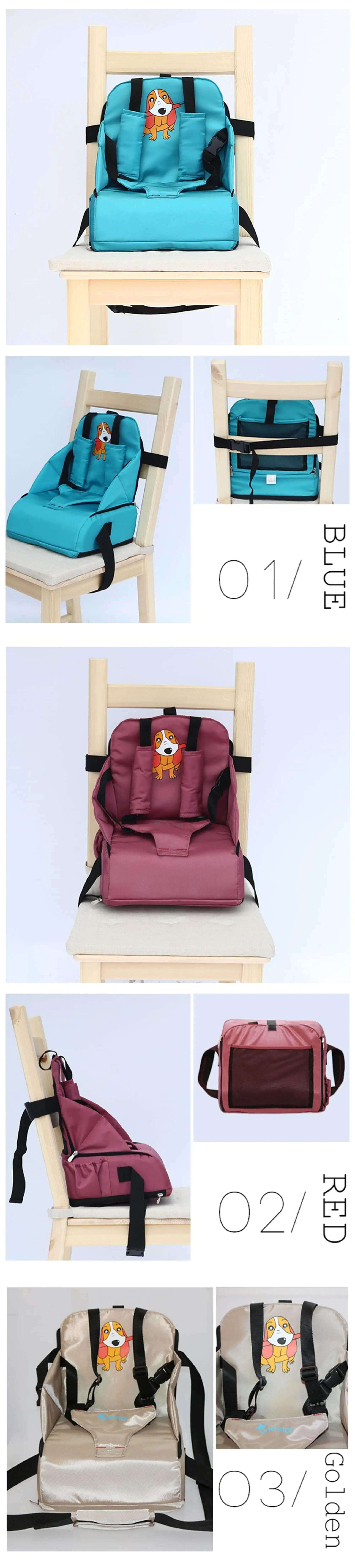 Portable Folding Lightweight Baby Booster Chair Travel Baby Booster
