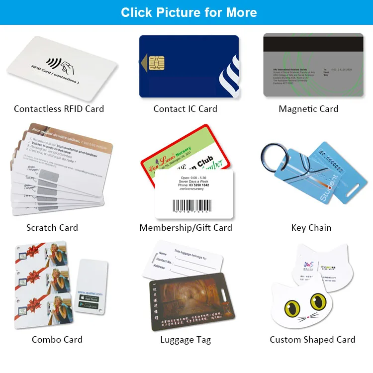 Online Custom Pvc Membership Id Card Plastic Id Card Printing Service