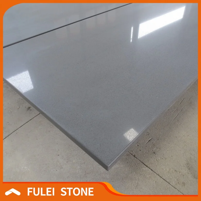 Cheap Artificial Light Grey Venus Quartz Countertops For Sale