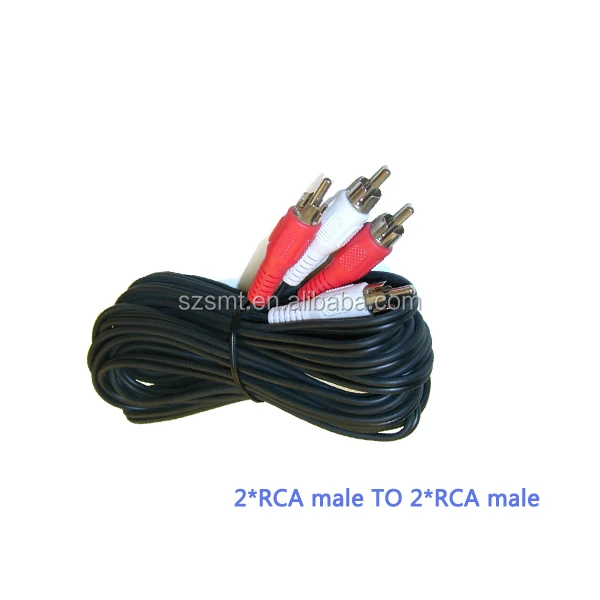 Factory supply male to male RCA cable/ male to male 2RCA cable/speaker cable - ANKUX.COM