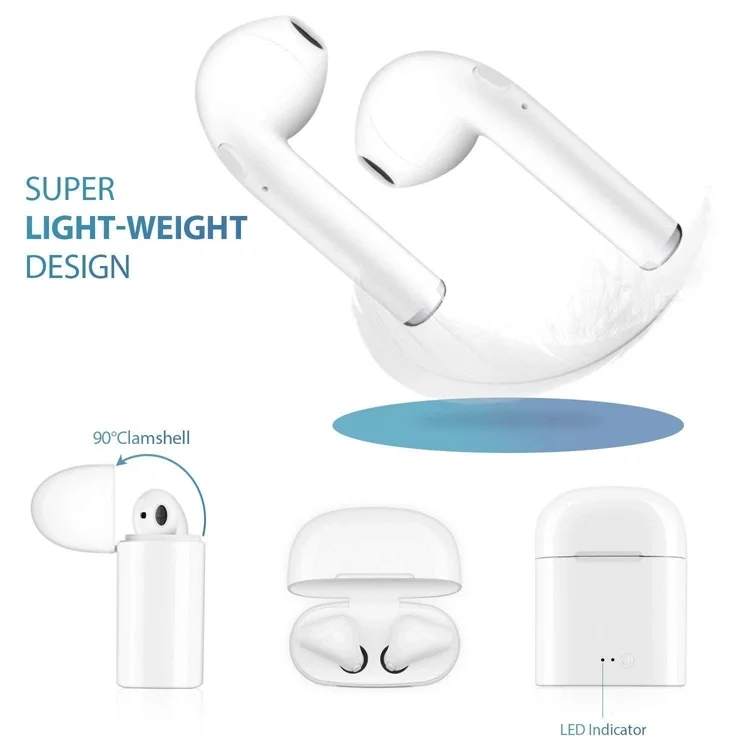 MUSON 3 hours music time i7 mini tws bluetooth earbuds,i7s mini with 55mah battery.
