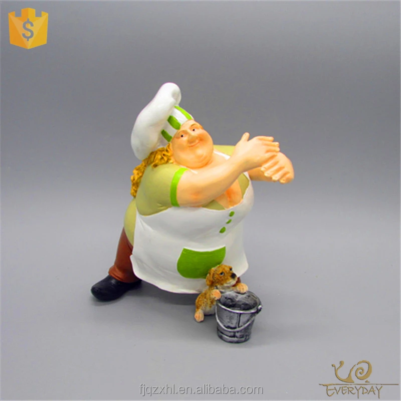 Ed11060a Master Chef Statues Fat Chef Kitchen Decor Fat Chef
