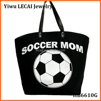 Large Canvas Monogram Sports Soccer Personalized Tote Bags Totes Bag Product On Alibaba