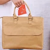 2018 New products women/man business kraft paper briefcase laptop tote bag