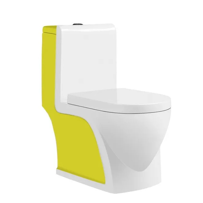 L2483 Orange Elongated Toilet Bowl Shape And Ceramic Material Sanitary