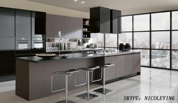 Modulaire kleurencombinaties laminaat houten keuken kast keuken ...