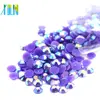 Best Quality Non Hot Fix Plastic Flatback Garment Resin Rhinestone for Mobile Phone D-A044-Jelly Amethyst AB
