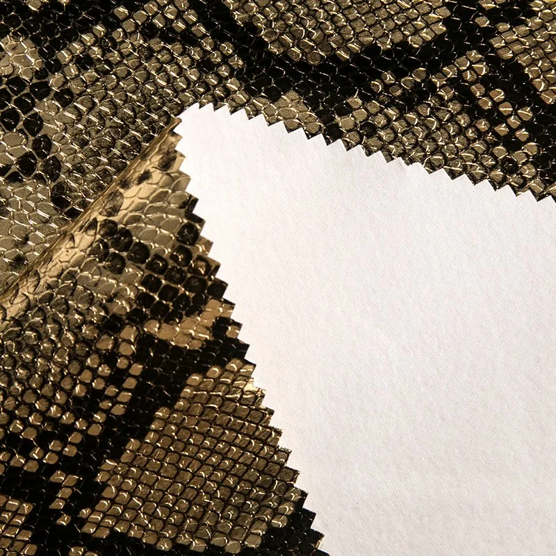 recycled faux leather spandex fabric vegan artificial synthetic