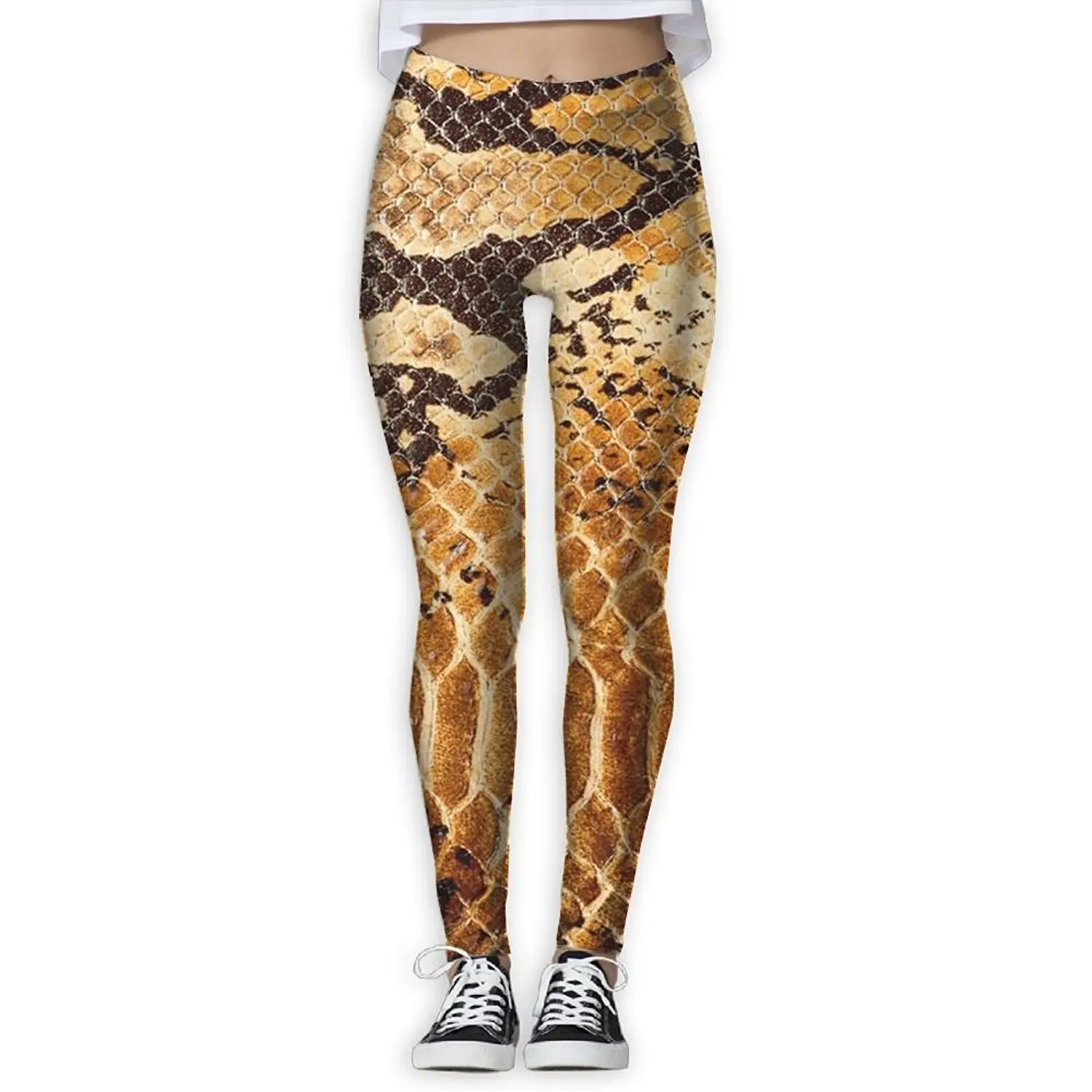 snakeskin workout leggings