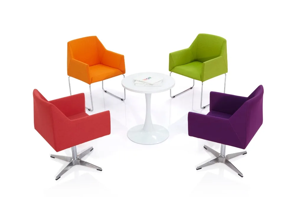 Office Furniture Colorful Modern Lobby Sofa Design Fabric Combination