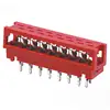 red idc socket connector micro match cable connector