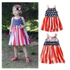 2019 new American flag pattern baby girl clothes dress july 4th kids summer dresses