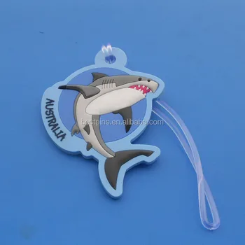 shark luggage tags