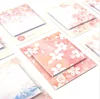 hot sale fashion Sakura beautiful cute sticky notes memo pad post it notes sticky office stationery