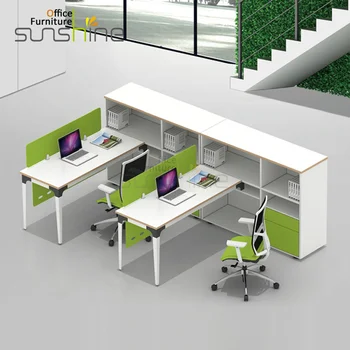 Double Sided Office Workstation Desk With Drawers Double Sided Office Workstation Desk With Drawers