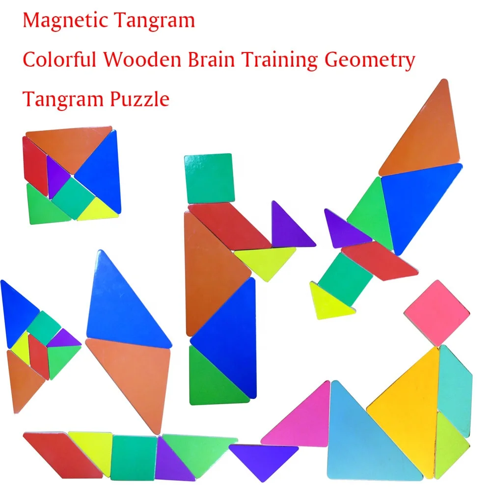 Magnetic Tangram For Kids Eva Magnetic Puzzles Build Animals People Objects  With 7 Simple Magnetic Colorful Shapes - Buy Magnetic Tangram,Magnetic  Tangram For Kids,Eva Magnetic Puzzles Product on 