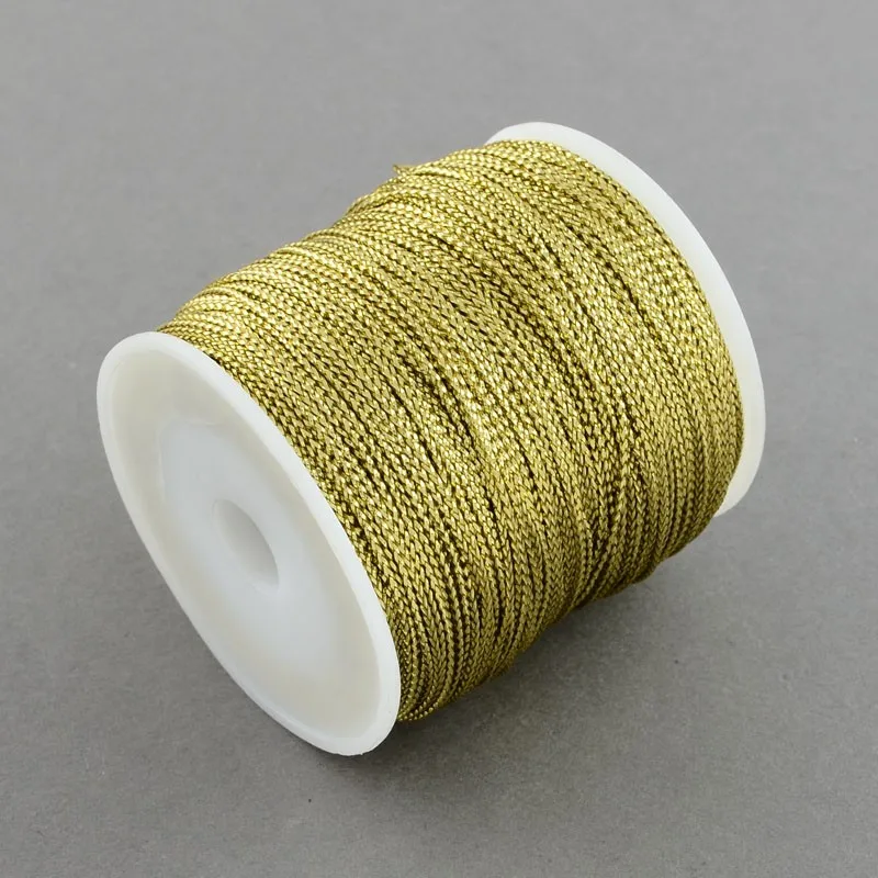1mm Jewelry Braided Thread Metallic Cords for DIY jewelry findings for