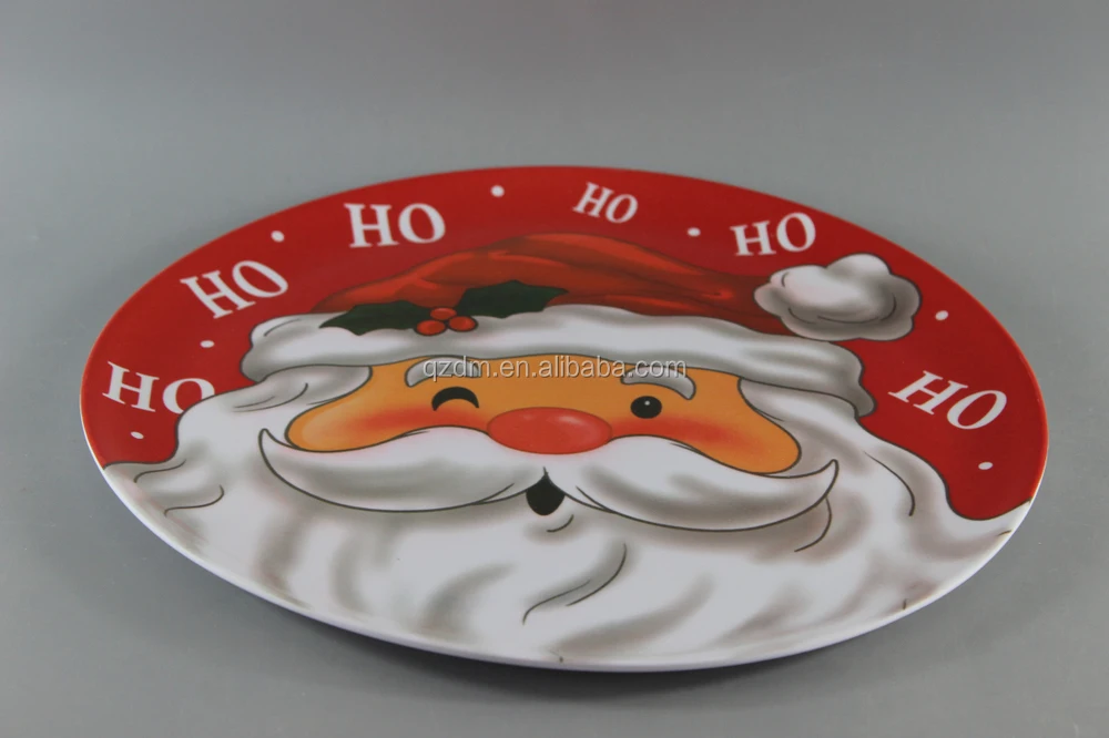 Christmas Hot Selling Dinner Plate/10 Inch Round Plate For Xmas