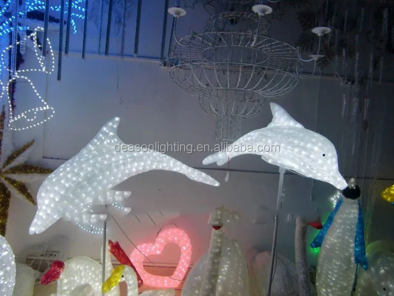 Lighted Dolphin Christmas Decorations Buy Outdoor Lighted Dolphin
