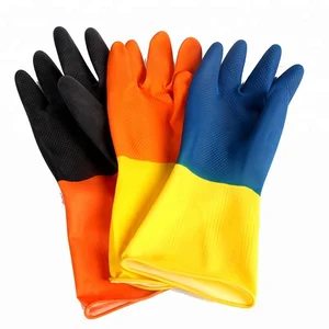 long kitchen rubber gloves