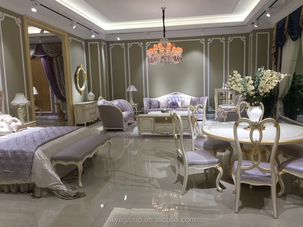 Klassisches design holz bett und luxus-möbel kingsize-bett für