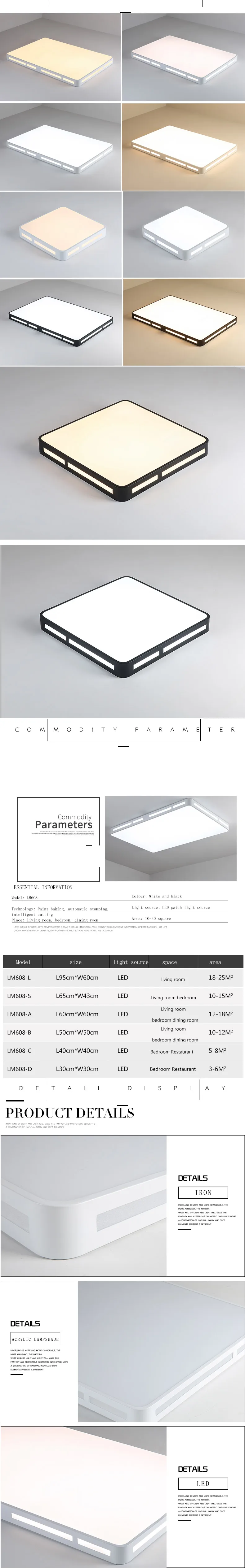 Remote Control 220-240VAC Lamp Ceiling Restaurant LED Ceiling Light , Ceiling Light