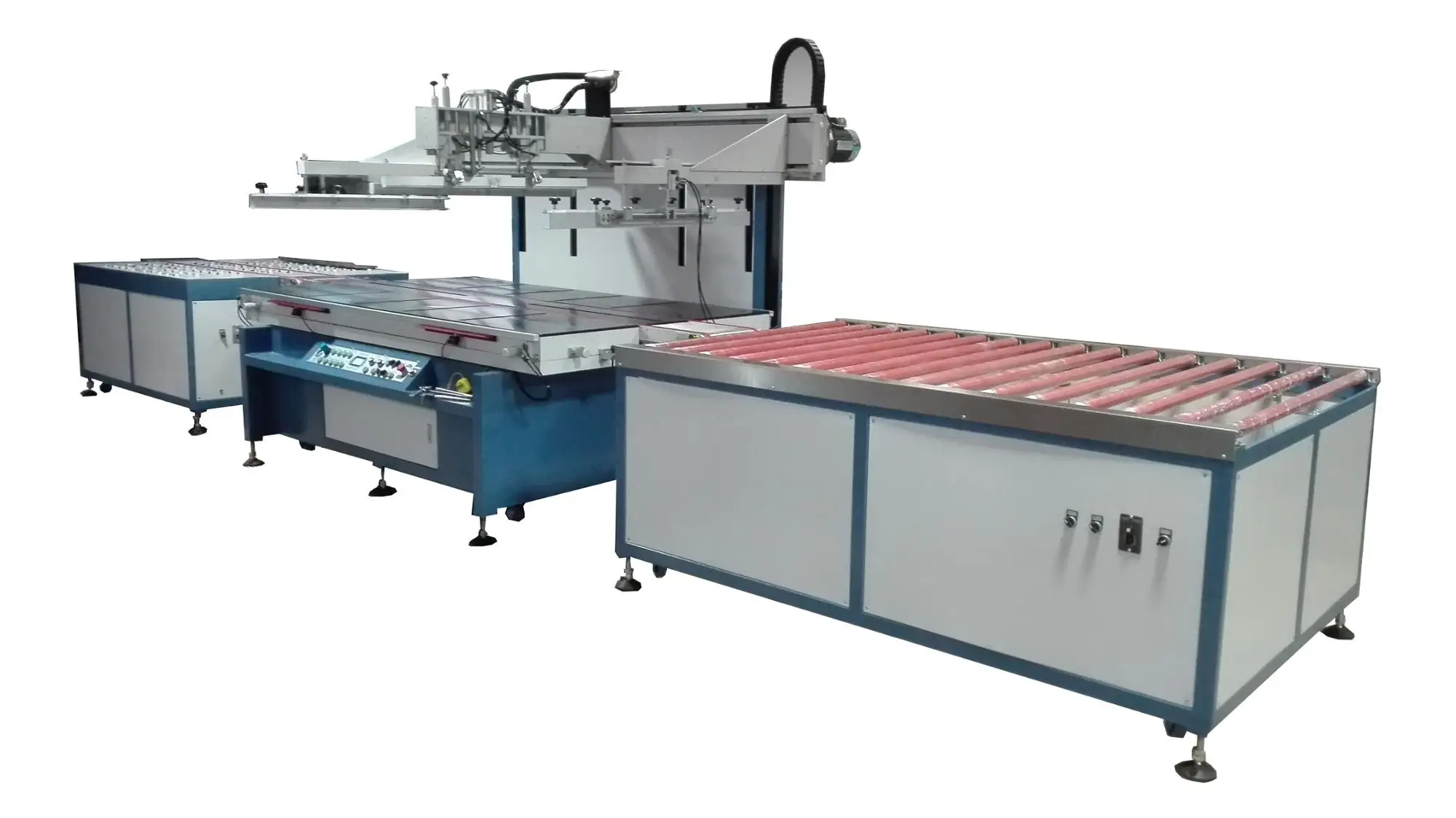 Large Printing Area 80*180cm Track Line Automatic Silk Screen Printing