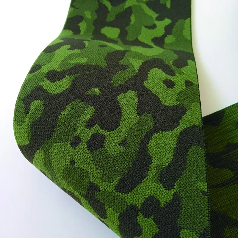 Wide Camouflage Soft Nylon Jacquard Elastic Tape Webbing Band - Buy ...